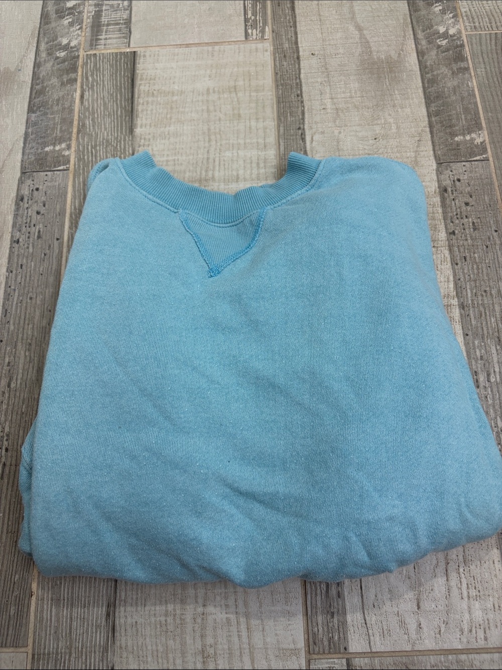Light blue comfy sweater/crew neck